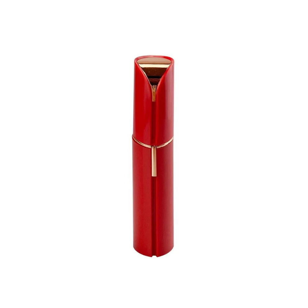 (Red, USB) Women Flawless Finishing Touch Painless Face Facial Hair Remover with Package