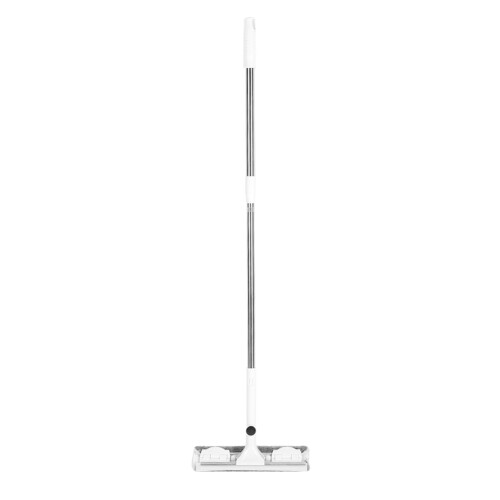 Rodo de janela com cabo extensível destacável e cabeça giratória com almofadas de microfibra para limpeza. Interface universal compatível com 1