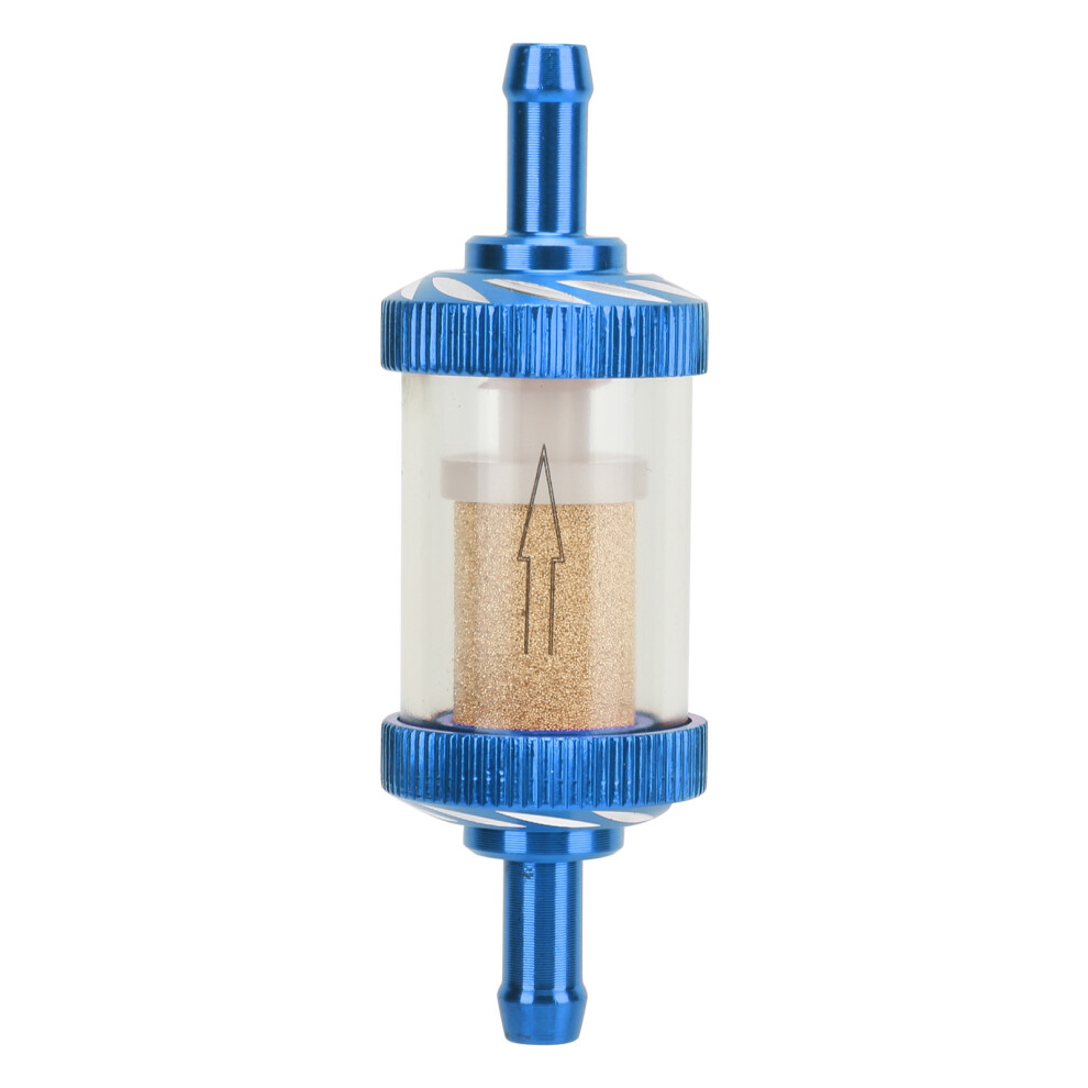 Inline Fuel Filter Alloy Tempered Glass High Efficiency Filtration Reusable Washable Dual Leak Proof Rubber Seals Fuel Filter For Motorcycle Cars 9139052913523