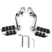 Allungati4Maggiore comfort con pedane autostradali da moto, flusso d'aria migliorato e maggiore distanza4Sollievo dai lunghi viaggi, pedane
