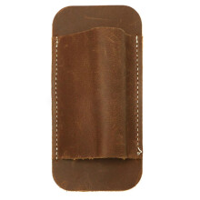 Retro Leather Belt Carrier Bag for , Horizontal, Leather Pocket Knife Sheath for Belts Ref: 3570