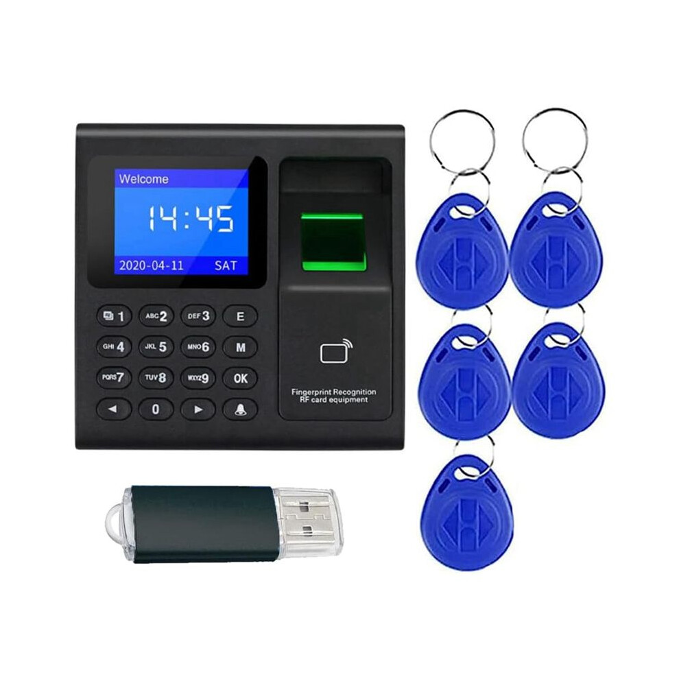 Time Attendance Machine Fingerprint Password Time Clock For Employee With Finger Scan, Rfid And Pin Punching In One 4711453747232
