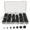 200Pcs 7Sizes Rubber Grommet Assortment Kit,Firewall Hole Plug Set Electrical Wire Gasket Solid Hole Plug Assortment Set 1