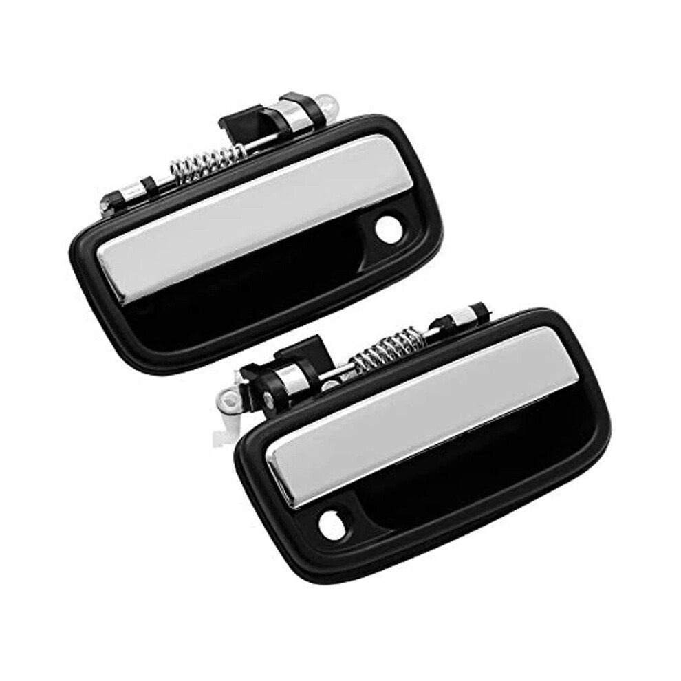 2Pcs Front Left &Right Exterior Door Handle With Key Hole For Toyota Tacoma Toyota Hilux 6922035030 6921035030 Silver 4711457925261