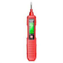 ANENG VD807 Penna Tester Rilevatore di Tensione Digitale AC12-300V Tester di Tensione Circuito NCV Sensore Filo Strumento per Elettricisti(Rosso)