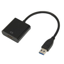 Video a audio prevodník pre PC notebook, adaptér USB na HDMI s 1080P Full HD zrkadlením a rozšíreným režimom, inštalácia ovládača, video