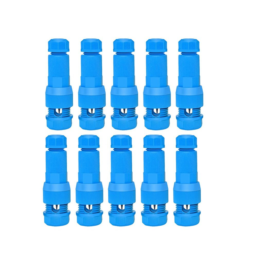 10Pc Wire Connector Landscape Lighting Connectors Waterproof For 12-16 Gauge Cable Connector For Outdoor Lights Blue 4713894131380