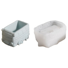 Bus Shape Flower Pots Molds Silicone Mould Succulents Plant-C