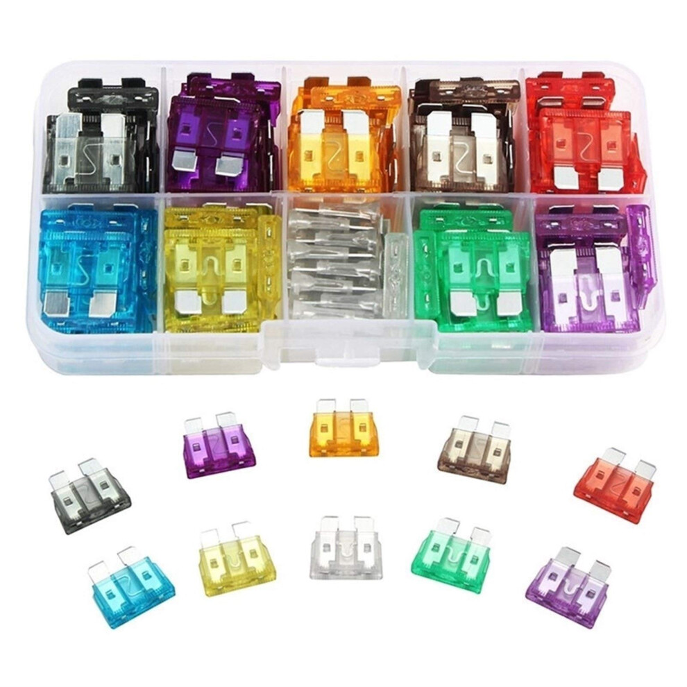 Fuses And Accessories For Car 100/50Pcs Car Truck Micro Blade Fuses 2A 35A Set 9189345730917
