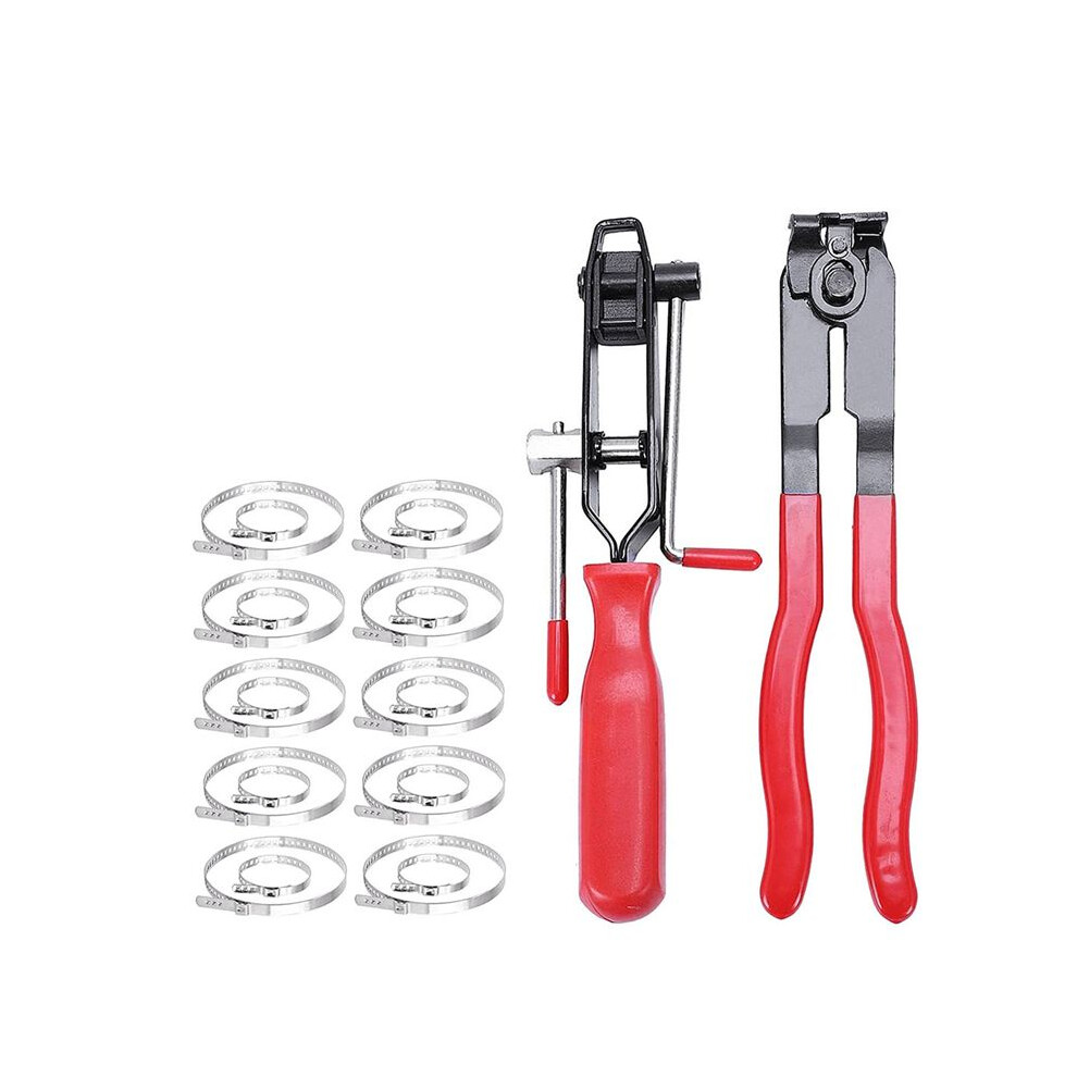 2Pcs Cv Boot Clamp Pliers Set With 20Pcs Crimp Bands, Joint Boot Clamp Crimp Pliers, Hose Band Axle Pliers Car Banding 4712320722772