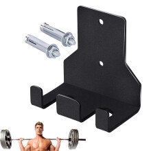Barbell Wall Holder, Wall Mounted Barbell Holder, SpaceSaving Vertical Stand for Barbell Bars