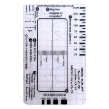 Electrocardiogram 7 step ruler cards Electrocardiogram interpretation tool for interpretation heart  assessment