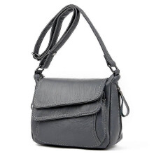 (Gray) Handbag bags handbags women famous brands designer handbags high quality pu leather ladies crossbody shoulder bag for female