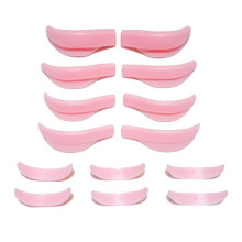 7 Pairs Eyelash Lifting Extension Kit Silicone Pad Eye Lash Perm Pads 3D Lashes Curler Applicator Tools Pink