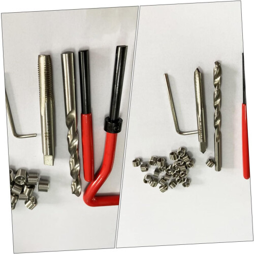 Professional M8 Thread Repair Insert Nut Tool Kit Car Repair Wire Insert Kit 2