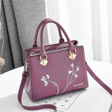 (Dark Purple) Handbag Women's Bag Female Leisure Style Atmosphere Fashion Female Bag Cross Body Bag Single Shoulder Bag Handbag