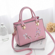 (Pink) Handbag Women's Bag Female Leisure Style Atmosphere Fashion Female Bag Cross Body Bag Single Shoulder Bag Handbag
