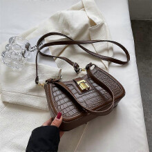 (23cmx14cmx7cm, Coffee) Handbag Shoulder Armpit Bags for Women Winter Trends Underarm Handbags Travel The Latest Fashion Crossbody Bag