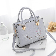 (Gray) Handbag Women's Bag Female Leisure Style Atmosphere Fashion Female Bag Cross Body Bag Single Shoulder Bag Handbag