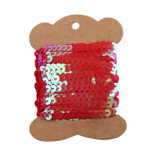Sturdy Plastic Sequins for Stage Costumes Crafting Sewing-Red
