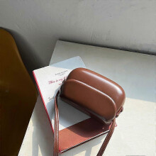 (Brown-2) Handbag Flap Crossbody Bags Women Mini PU Leather Shoulder Purses and Handbags for Girls Ladies Phone Simple Solid Designer Bag