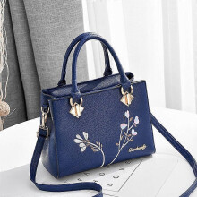 (Dark Blue) Handbag Women's Bag Female Leisure Style Atmosphere Fashion Female Bag Cross Body Bag Single Shoulder Bag Handbag