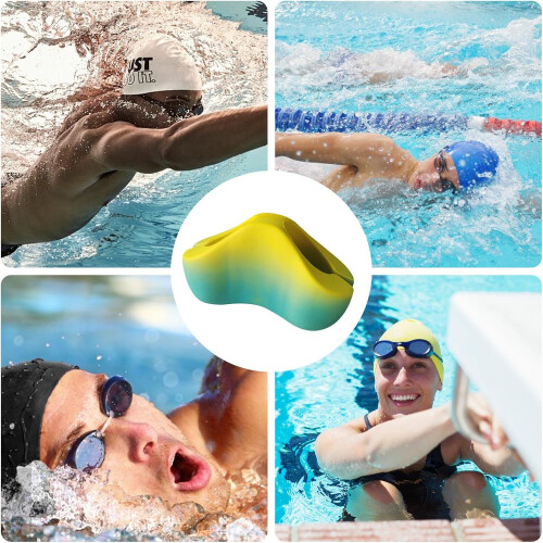 Pull Buoy Leg Float, Swimming Trainer, 8 Shape Design for Strength Training Blue 2