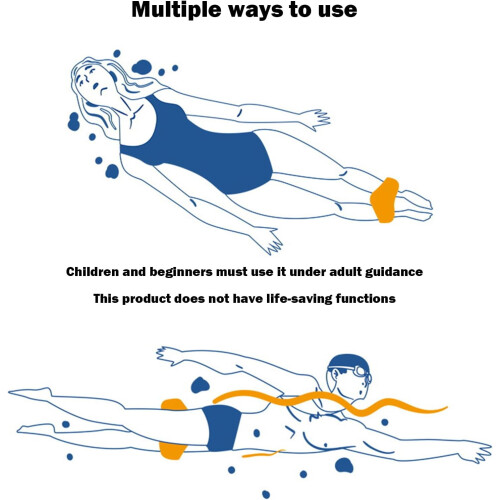 Pull Buoy Leg Float, Swimming Trainer, 8 Shape Design for Strength Training Blue 1