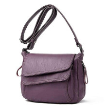 (Purple) Handbag bags handbags women famous brands designer handbags high quality pu leather ladies crossbody shoulder bag for female