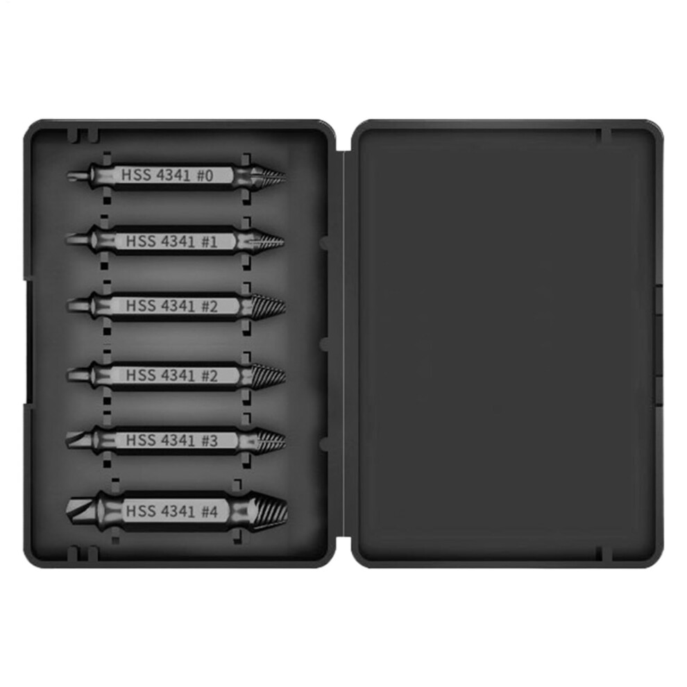 Damaged Screw Extractor Set Precise Bolt Remover Non Slip Tool For Plumbing, Mechanics, Diy Industry Nitrogen Black 9426802006629