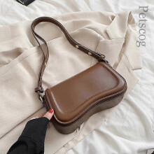 (Brown) Handbag Trendy Fashion Handbags For Women Pu Leather Flap Female Underarm Hobo Bag Fashion Luxury Ladies Shoulder Bags Green