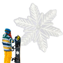 Snowboard Traction Stomp Pad, Snowboard Stomp Pads Sticker Stomp Pads NonSlip Snowboard Stomp Pads, Outdoor Equipment White