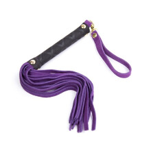 Suede Flogger Toggle Handle Purple