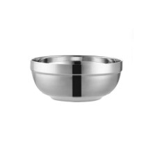 Re, lightweight durable stainless steel doublelayered antiscalding ulated noodle soup bowl