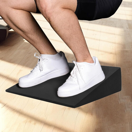 Slant board for calf stretching  Nonslip training wedge  Highdensity foam Black 1