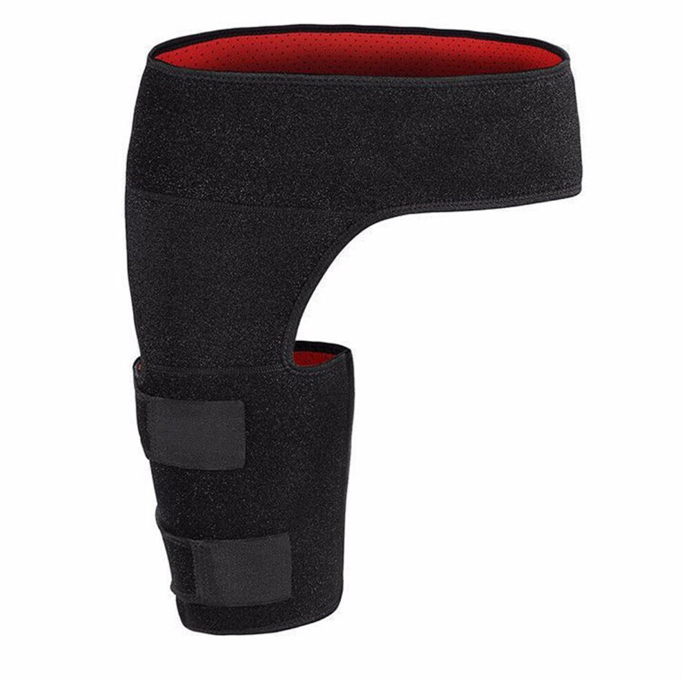 Black/White/Red Hip Brace For Sciatica Si Joint Pain Relief Hamstring Compression Sleeve For Groin Thigh Support (Upgraded Red)