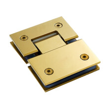 Glass Door Hinge,Bathroom Clamp,Pivot Hinges,Brushed Gold Color Shower Room Glass Door Clip/clamp