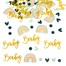 Baby Shower Decoration Confetti, Rainbow Scatter, Table Decoration for Green