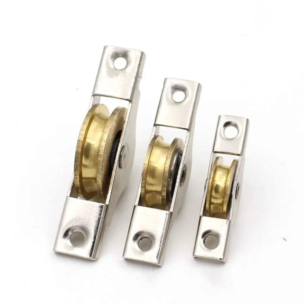 Sliding Door Bottom Pulley Metal Barn Door Rollers Sliding Door Track Wheel Windows Accessories Home Hardware(2) 9412369524034