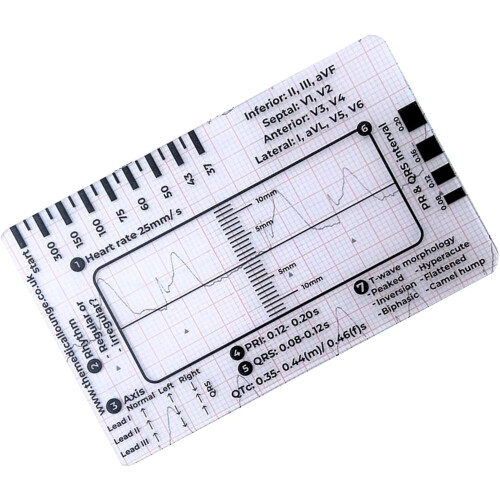 Electrocardiogram Reference Manual Electrocardiogram 7 Step Ruler Cards Electrocardiogram Interpretation Manual Ref: 4647 1