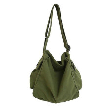 (Large Capacity Bag, B) Handbag Large Capacity Canvas Shoulder Bags Solid Soft Denim Leisure Or Travel Bag for Women Fashion Fatchels Winter Package