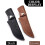 Leather Snap Pocket Knife Sheath, Knife Sheath with Belt Loop, brown 2