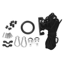 Sistema de anclaje para kayak con poleas, ganchos de seguridad con anilla, herrajes de montaje, acero inoxidable resistente a la corrosión y al