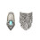 2Pcs Antique Metal Thimble Finger Tip Protector For-    C 1