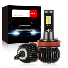 H1 mistlamp plug & play superheldere dagrijverlichting CSP tweekleurige lichtbron 3D SMD-emitter maximale lichtopbrengst behuizing van
