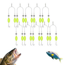 DoubleHook Reverse Bottom Rig, Swimming Bait for Freshwater Saltwater, Fishing Lures 10PCS 5
