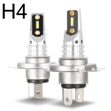 LED-Nebelscheinwerferlampe H4, Motorradscheinwerferlampen, Fokussierte Lichtstrahltechnologie, Blendfrei für andere Fahrer, Kompaktes Design,