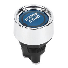 Drukknop voor contactontsteking met rode LED, motorstartknop, goede zichtbaarheid 's nachts, universele pasvorm, 12V gemotoriseerde voertuigen,