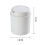 Μίνι κάδος απορριμμάτων για γραφείο, ανθεκτικός στα δακτυλικά αποτυπώματα, μη 2