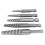 Screw extraction set, bolt extraction kit, extractor, handle, electric removal tool 5pcs 1
